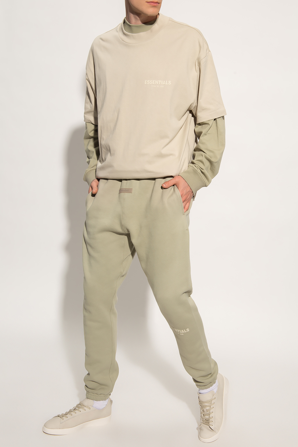 Beige Long - shirt Fear Of God Essentials - sleeved T - IetpShops